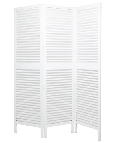 Peyton Lane Horizontal Slat Hinged 3-panel Room Divider Screen