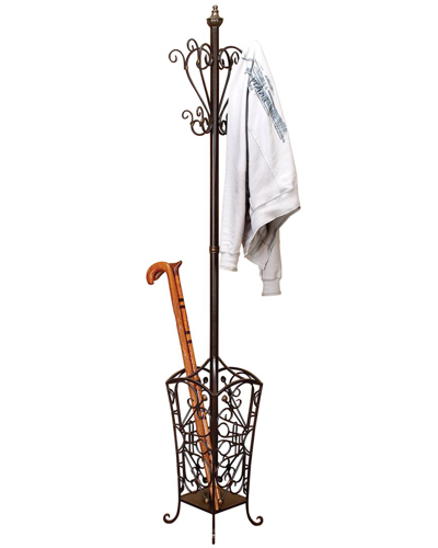 Peyton Lane Scroll Vintage Style Coat Rack In Black