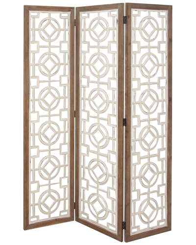 Peyton Lane Farmhouse Rectangle Room Divider Screen