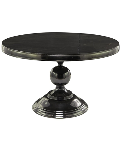 Peyton Lane Pedestal Base Coffee Table In Black