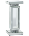 Peyton Lane Glass Mirrored Pedestal Table