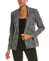 Nanette Lepore Nanette By  Metallic Blazer In Black