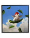 Stupell Bird Leaf Surfing Windy Sky Framed Giclee Wall Art By Lucia Heffernan