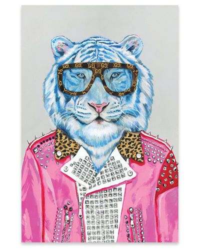 Icanvas Gucci Blue Tiger By Heather Perry