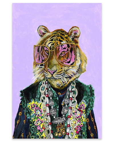 Icanvas Gucci Bengal Tiger Print On Acrylic Glass By Heather Perry