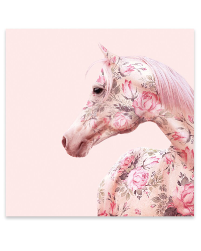 Icanvas Floral Horse Print On Acrylic Glass By Paul Fuentes