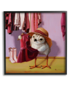 Stupell Bird Pink Dressing Room Clothes Framed Giclee Wall Art By Lucia Heffernan