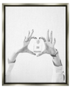 Stupell Tres Chic Heart Glam Perfume Framed Floater Canvas Wall Art By Leah Straatsma