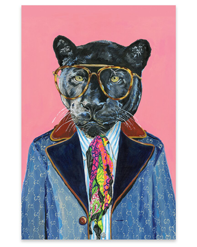 Icanvas Gucci Panther Print On Acrylic Glass By Heather Perry