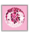 STUPELL DAZZLING PINK DISCO BALL FRAMED GICLEE WALL ART BY HEY BRE CREATIVE STUDIO