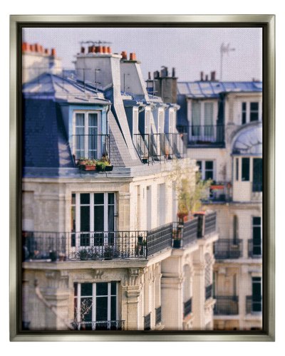 Stupell Parisian Architecture Buildings Framed Floater Canvas Wall Art By Carina Okula