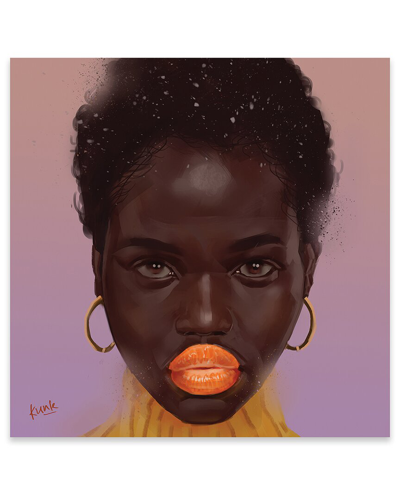 Icanvas Tangerine Print On Acrylic Glass By Adekunle Adeleke