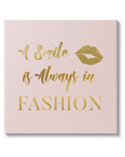 Stupell Smile Always In Fashion Glam Canvas Wall Art By Carol Robinson