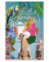 Icanvas Blonde With Baby Giraffe Print On Acrylic Glass By Lucy Klimenko