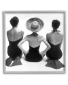 Stupell Vintage Beach Women Sitting Framed Giclee Wall Art By Graffitee Studios