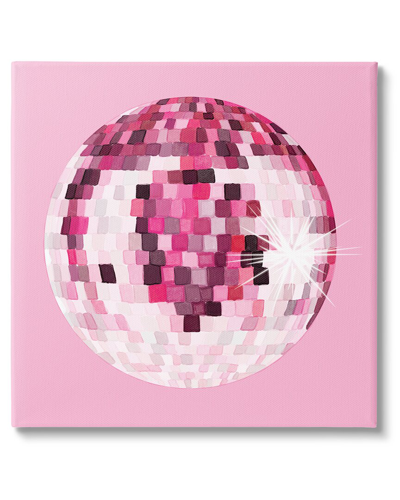 STUPELL DAZZLING PINK DISCO BALL CANVAS WALL ART BY HEY BRE CREATIVE STUDIO
