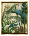 Stupell Tropical Jungle Plant Leaves Framed Floater Canvas Wall Art By Elaine Vollherbst-lane