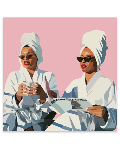 Icanvas Galentine Pink Print On Acrylic Glass By Artpce