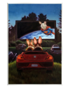 Stupell Romantic Bunny Movie Drive-in Wall Plaque Wall Art By Lucia Heffernan