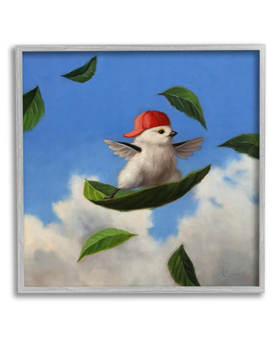 Stupell Bird Leaf Surfing Windy Sky Framed Giclee Wall Art By Lucia Heffernan