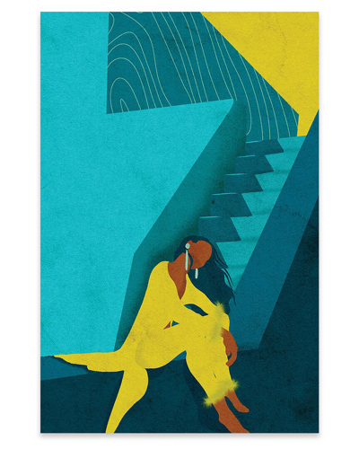 Icanvas Kelsi Print On Acrylic Glass By Reyna Noriega