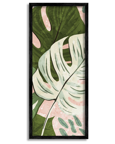 Stupell Tropical Monstera Leaf Shapes Framed Giclee Wall Art By Ziwei Li