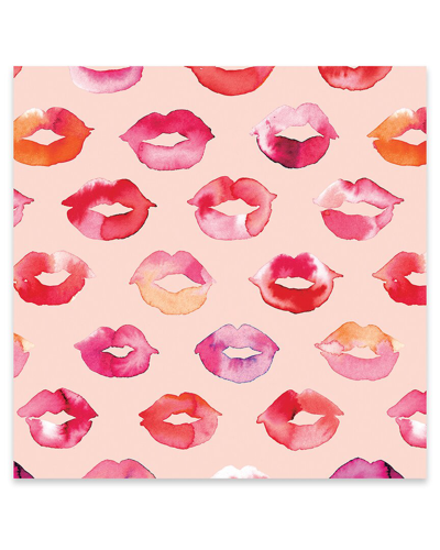 Icanvas Sweet Pink Lips Print On Acrylic Glass By Ninola Design