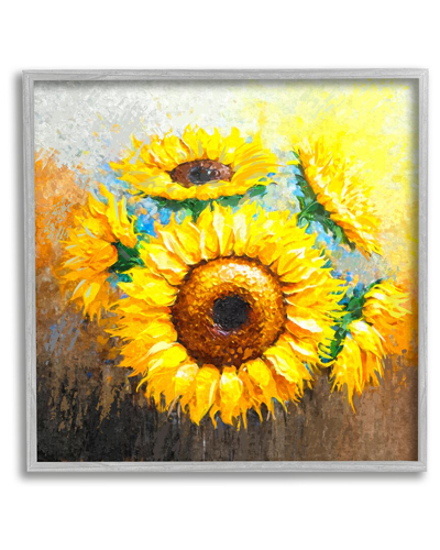 Stupell Vivid Yellow Sunflowers Impressionist Style Framed Giclee Wall Art By Ziwei Li