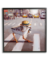 Stupell Bird Crosswalk Urban City Street Framed Giclee Wall Art By Lucia Heffernan