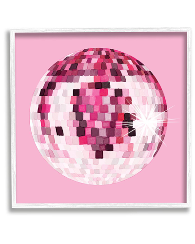 STUPELL DAZZLING PINK DISCO BALL FRAMED GICLEE WALL ART BY HEY BRE CREATIVE STUDIO