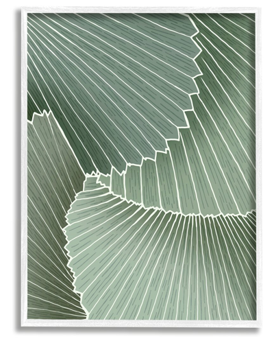 Stupell Modern Abstract Patterned Leaves Framed Giclee Wall Art By Ziwei Li