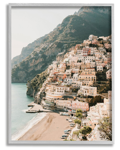 Stupell Cinque Terre Coastal Town Scenery Framed Giclee Wall Art By Krista Broadway