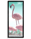 Stupell Giant Flamingo Pastel Beach Scene Framed Giclee Wall Art By Ziwei Li