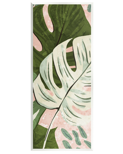 Stupell Tropical Monstera Leaf Shapes Wall Plaque Wall Art By Ziwei Li