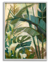 STUPELL TROPICAL JUNGLE PLANT LEAVES FRAMED GICLEE WALL ART BY ELAINE VOLLHERBST-LANE