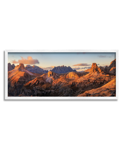 Stupell Panoramic Desert Canyon Peaks Framed Giclee Wall Art By Martin Podt