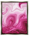 Stupell Pink Marble Abstract Swirls Framed Floater Canvas Wall Art By Martina Pavlova