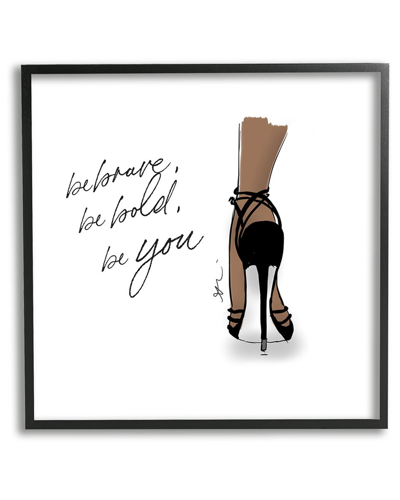 Stupell Be Brave Bold You Fashion Framed Giclee Wall Art By Alison Petrie