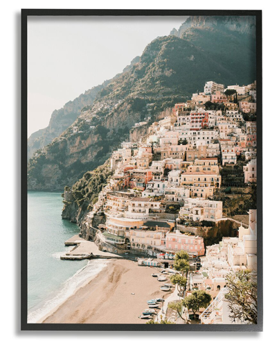 Stupell Cinque Terre Coastal Town Scenery Framed Giclee Wall Art By Krista Broadway