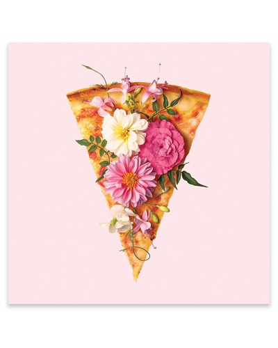 Icanvas Floral Pizza Print On Acrylic Glass By Paul Fuentes