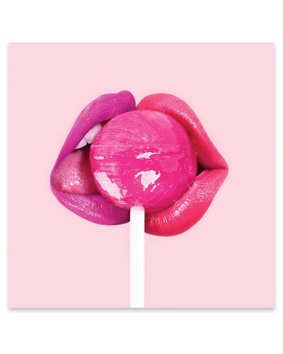 Icanvas Lollipop Kiss Print On Acrylic Glass By Paul Fuentes