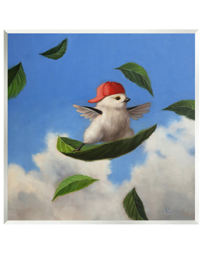 Stupell Bird Leaf Surfing Windy Sky Wall Plaque Wall Art By Lucia Heffernan In Multi