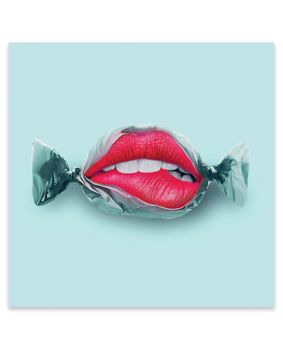 Icanvas Candy Lips Print On Acrylic Glass By Jonas Loose