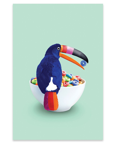 Icanvas Cereal Toucan Print On Acrylic Glass By Jonas Loose