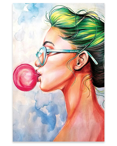 Icanvas Bubble Gum Print On Acrylic Glass By Kelly Edelman