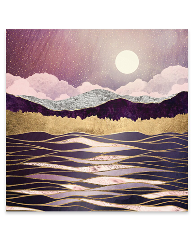 Icanvas Lunar Waves Print On Acrylic Glass By Spacefrog Designs