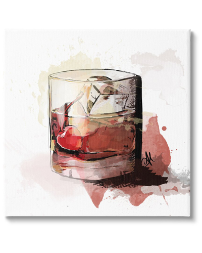 Stupell Cherry Liquor Cocktail Glass Canvas Wall Art By Alison Petrie