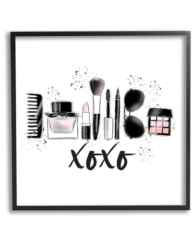 Stupell Xoxo Various Glam Makeup Framed Giclee Wall Art By Alison Petrie