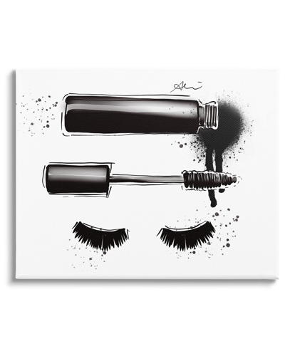 Stupell Glam Mascara Lashes Makeup Canvas Wall Art By Alison Petrie