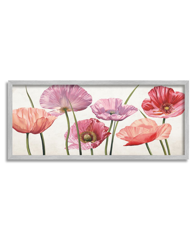 Stupell Mixed Poppies Vivid Petals Framed Giclee Wall Art By Eva Barberini In Pink